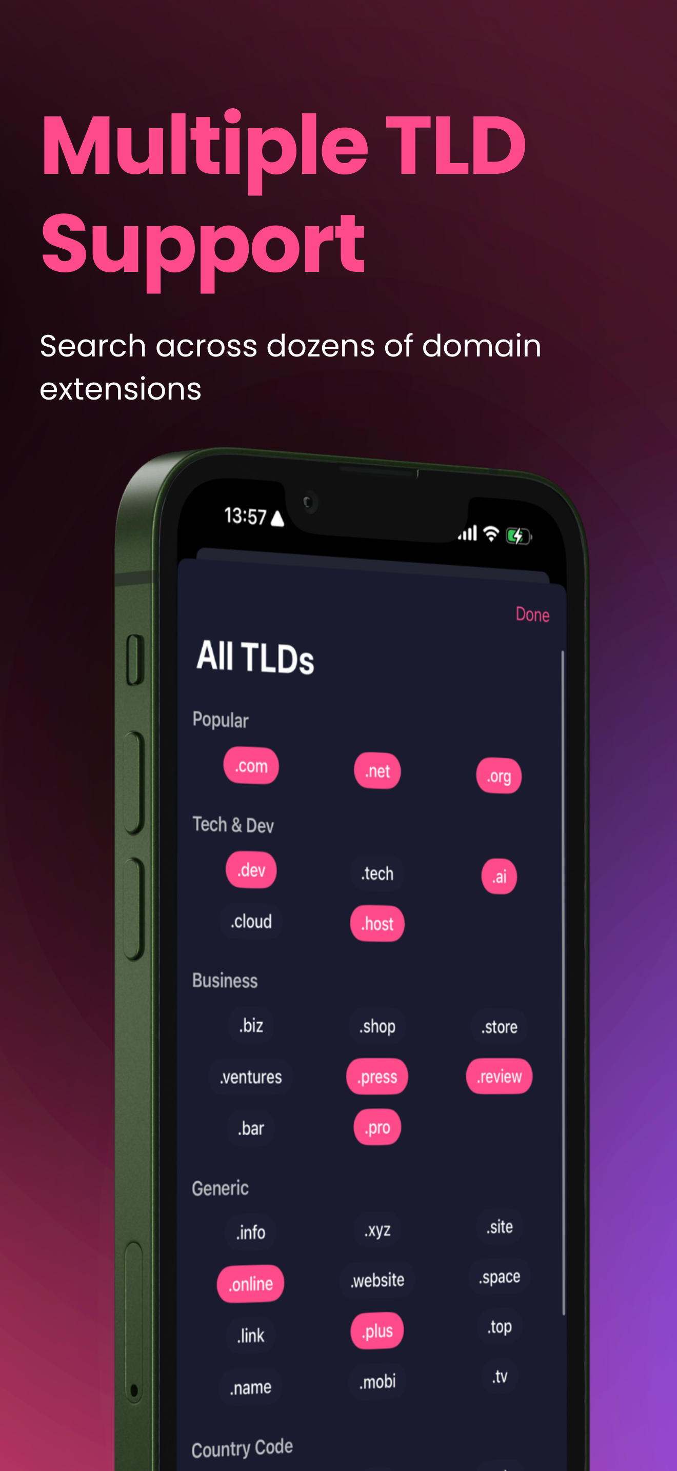 TLD Selection